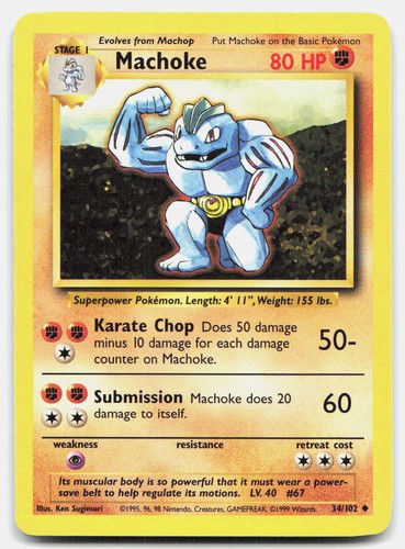 Base set unlimited machoke - base,