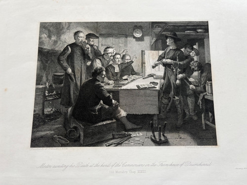 1869 large engraving - ,