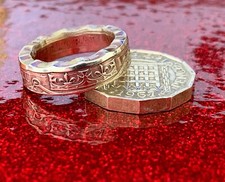 British Coin Ring Crafted from