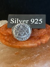 Silver Masonic Signet Ring