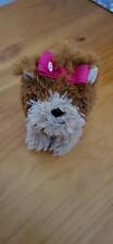 JoJo Siwa BowBow Nickelodeon Plush Brown Yorkie Puppy Pink Bow 2017 Viacom