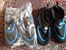 2 pairs new KIDS CHILDS Aqua Wet Shoes wetshoes beach  water mad wax UK5