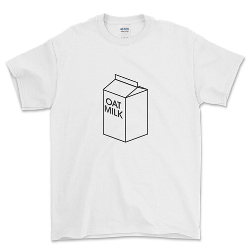 Oat milk carton shirt - milk, t-shirt