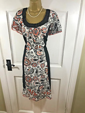 Jorli Multicoloured Patterned Lined Dress, UK 18, Excellent Condition
