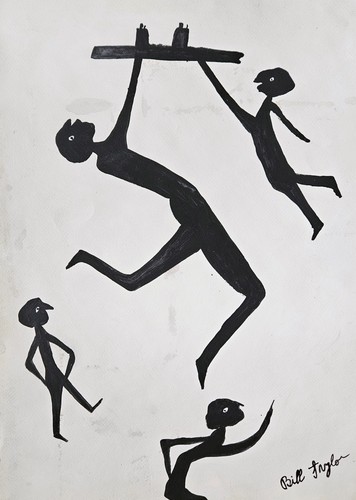 Bill traylor signed painting - traylor,