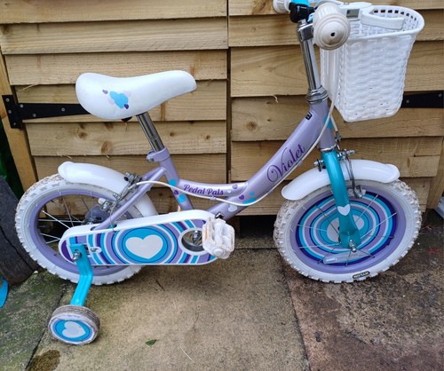 Girls violet pedal bike and - violet,