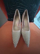 Zara Heels Size 6 Nude/Clear