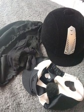 Horse Riding Helmet 56cm Gloves (Small) And Bag