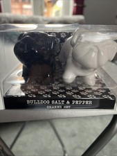 Ceramic Bull Dog Salt and
