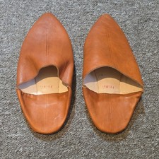 Moroccan mens leather slippers