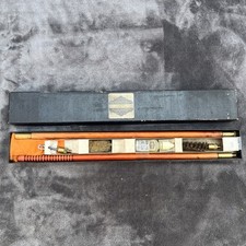 VINTAGE LESLIE HEWETT GUN CLEANING ROD BOXED shotgun case slip sleeve