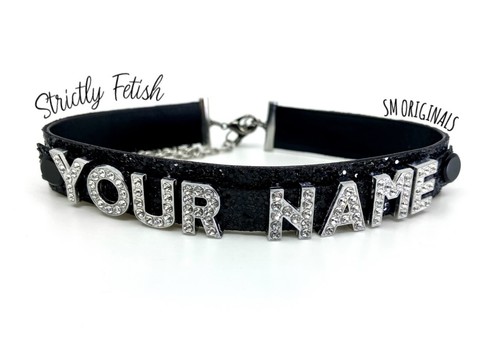 Personalised choker necklace - choker,