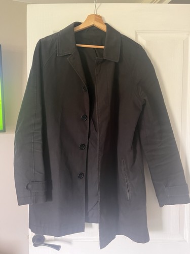 Men topman black mac - topman, coat