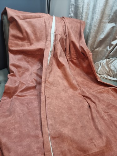 Vintage terracotta curtains - vintage,