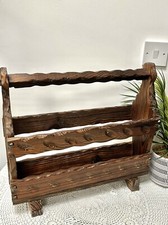 Magazine Rack Wooden  Brown 