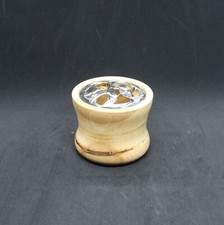 Spalted beech potpourri bowl - spalted,