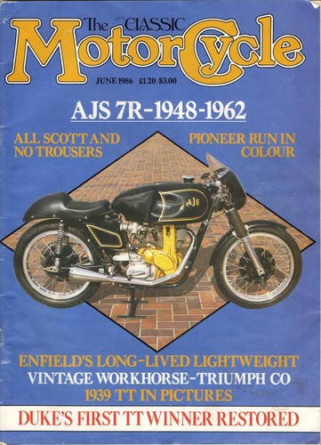 Classic motor cycle - motor, 1986