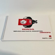 Honda CB550F2 1977 1978 Factory Parts List Book Manual. HPL029
