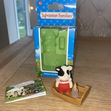 Sylvanian Families Friesian Cheddar  Buttercup Cow Baby Babies Family Boxed Rare
