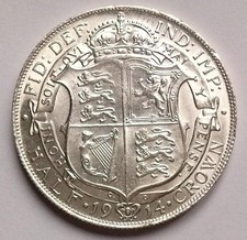 1914 Silver Half Crown Coin