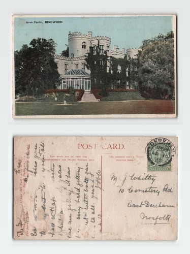 Vintage postcard avon castle - vintage,
