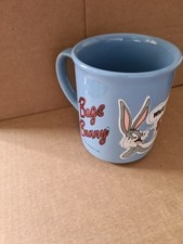 Vintage Retro 1992 Warner Bros Bugs Bunny What's Up Doc? Blue Mug 