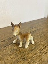 Bone China Ceramic Donkey Miniature Curio Shelf Collectible Burro SR6