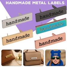 5pcs Handmade Metal Tags Bags