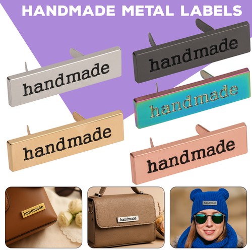 5pcs handmade metal tags bags - 5pcs,
