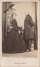 GUILDFORD MILITARY CDV LIEUTENANT COLONEL IN UNDRESS BLUE FROCK COAT #D4526