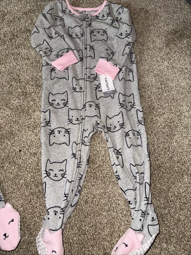 Carter pink kitty - pink, fleece