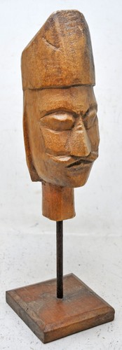 Vintage wooden puppet head - vintage,