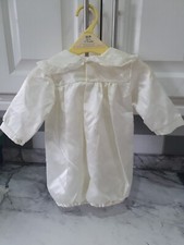 Boys Beautiful off white Christening Romper suit outfit with shoes - 6-12 Months
