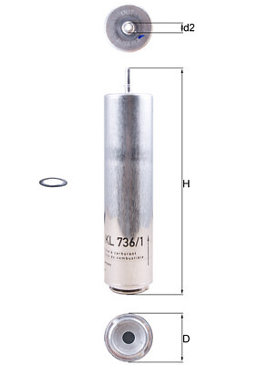 Knecht 736 fuel filter - 736/1d,