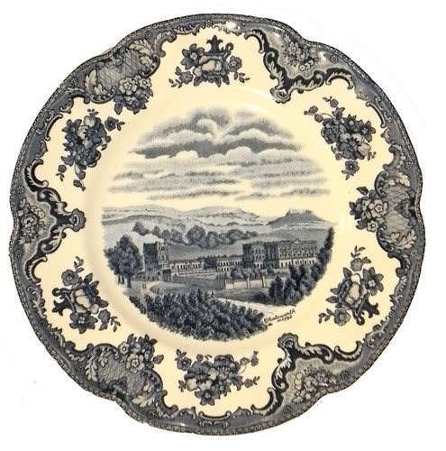 Chatsworth house 1792 plate - house, in