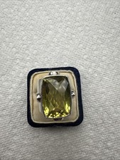 Sterling Large Lemon Quartz