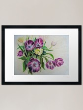 Tulips Framed Art Print Framed