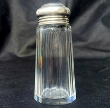 Antique Sterling Silver & Cut Glass Sugar Sifter ~ Hallmarked Birmingham 1937