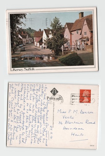 Postcard kersey suffolk - -,
