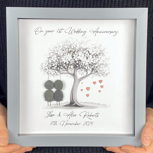Personalised pebble art 1st - personalised,