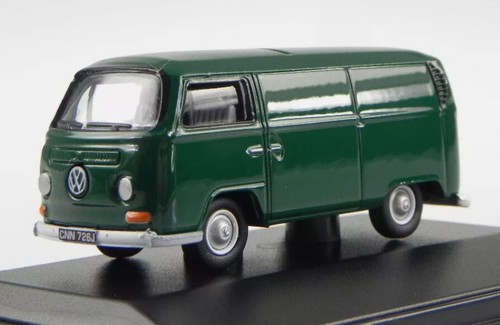 Oxford diecast green van - diecast,
