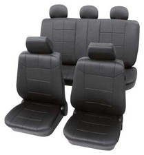 Grey Seat Covers Leather Look
