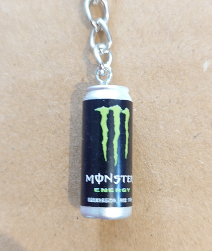 Monster can keyring birthday - monster,