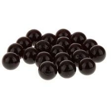 20 16mm Assorted Glass Marbles Traditional Game Play Toy Black
