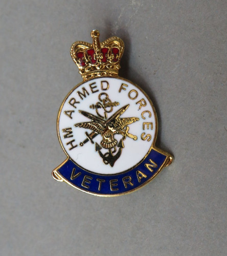Veteran enamel pin badge - veteran, army
