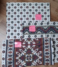 Fabric Bundle Cream Red Blue