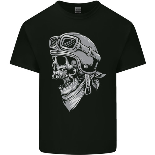 Biker outlaw skull motorbike - biker,