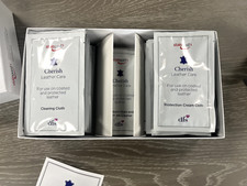 DFS Cherish Leather Care Kit With Cleaning Wipes and Protective Sachets Car Seat