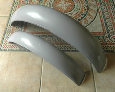 TRIALS MUDGUARDS PLASTIC GREY FULL LENGTH REAR 18inch 21inch CLASSIC TWIN SHOCK