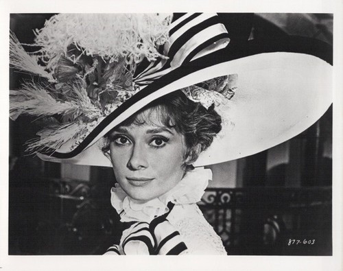 Audrey hepburn wears large hat - hepburn,